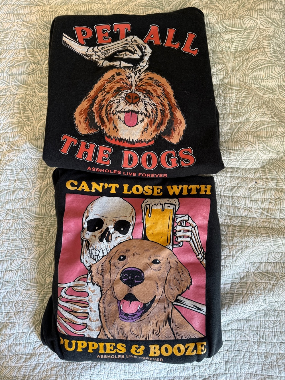 Dog Hoodie Bundle - 2 XL Assholes Live Forever Pet All The Dogs Can’t Lose With